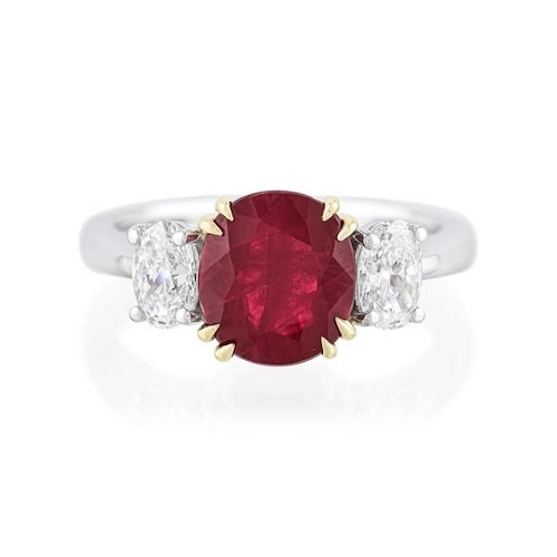 ruby and diamond ring